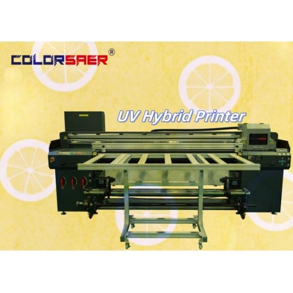 Venta de fábrica Impresora de inyección de tinta UV digital automática de piso plano y rodillo a rodillo Impresora híbrida UV