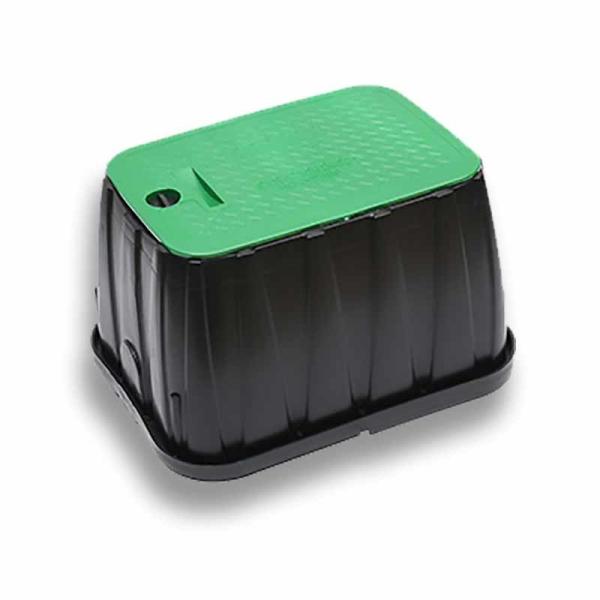 Green Lid Plastic Valve Box Recyclable Material Anti UV Waterproof For Sprinkler And Pipeline System