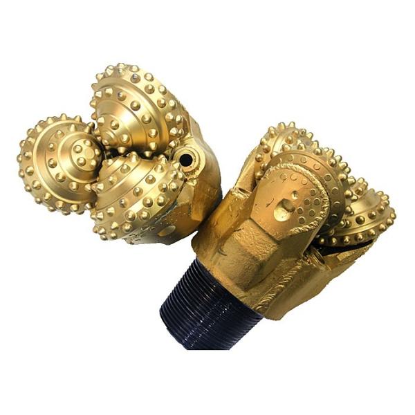 Open Pit Mine Roller Cone Drill Bit More Footage Drilled Cemented Carbide Insert