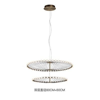 Duplex Building Ferris Wheel Large Chandelier Creative Industrial Ring Pendant Light(WH-AP-588)