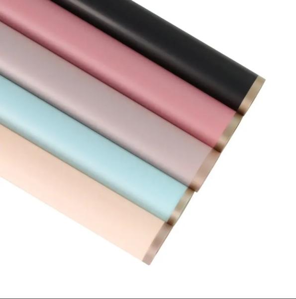 2024 Venda Quente Papel Coreano de Alta Qualidade Papel de Embalagem de Bouquet Floral a Varejo Papel de Embalagem de Presente de Flores Frescas