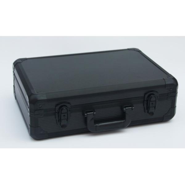 Прочный черный алюминиевый случай инструмента с вставкой пены EPE