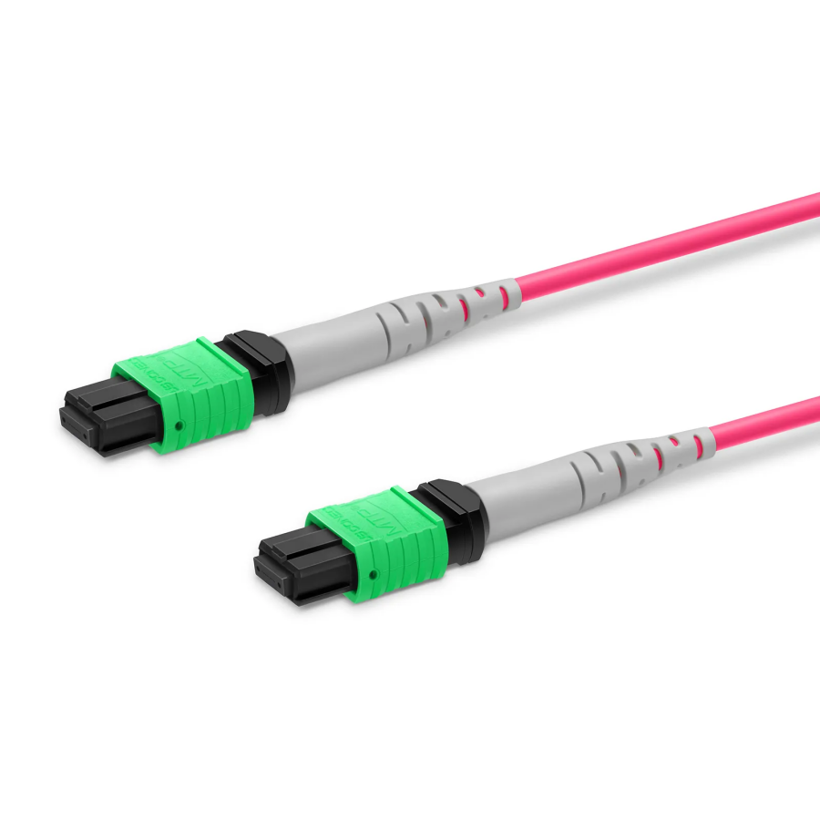 OM4 MTP Breakout Cable with APC Connectors and OFNP Fire Safety for High-Speed Data Centers
