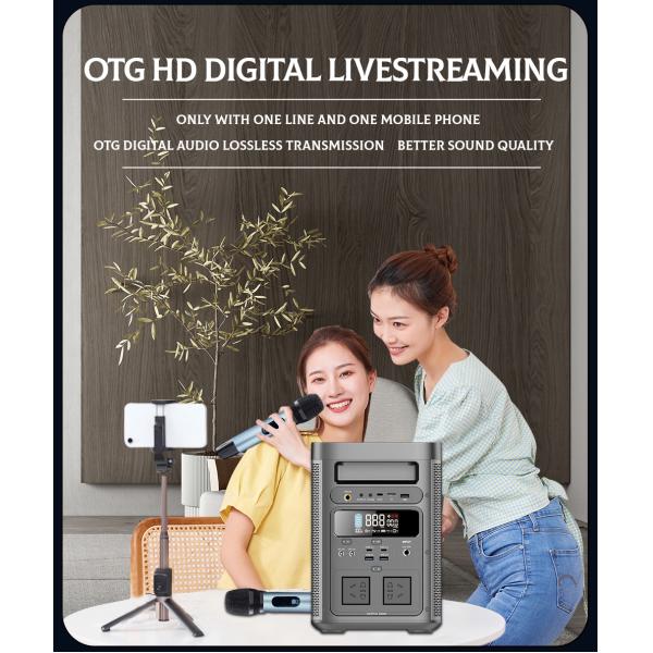 300-watt Portable Karaoke Machine Power Bank Outdoor Emergency Power Supply