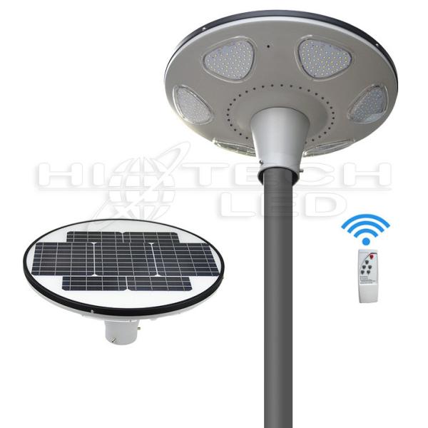 Hitechled 50W Smart RGB UFO all in one solar LED garden light, 360deg lighting
