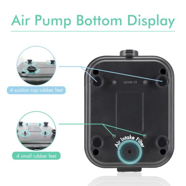 Adjustable Flow Powerful  10W Hygger Air Pump