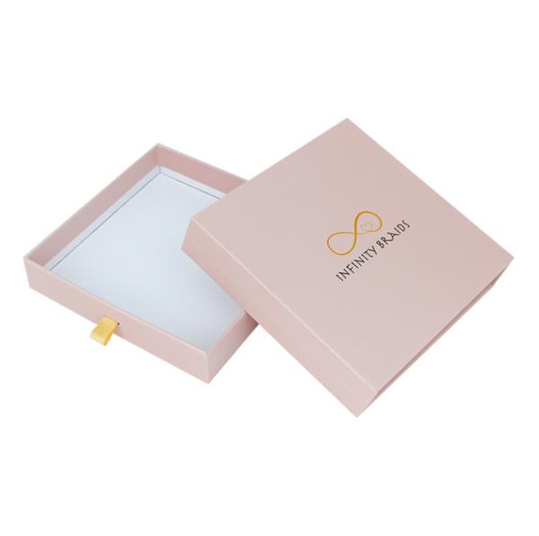 Wigs Rigid Cardboard Gift Boxes 157gsm Art Paper Square Gift Box