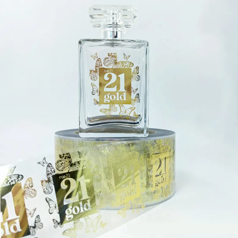 Waterproof Vinyl Bottle Stickers Roll Adhesive Sticker For Bottle Packaging