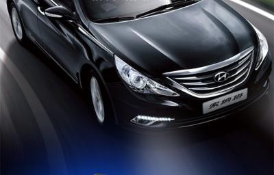 Car Flexível LED DRL Luz Diurna Hyundai Iluminação Automotiva