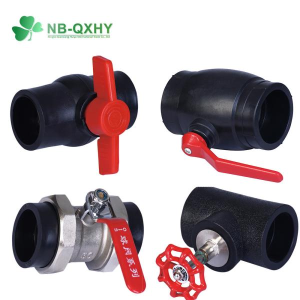 PE Buttfusion Fittings HDPE Pipe Fitting Round Male Elbow Adapter and Injection Finish