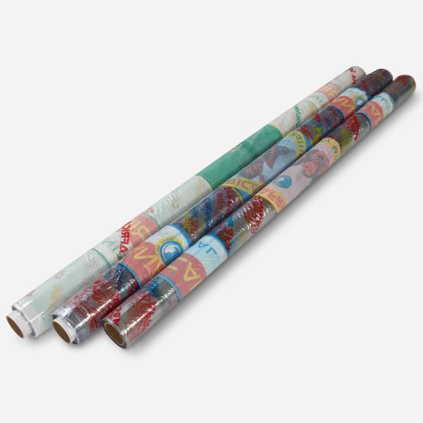 0.03mm PVC Printed Film Roll Sheet 10cm Width Eco Friendly For Packing Mattress
