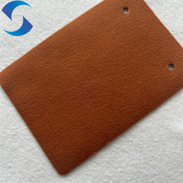 0.8mm PVC Leather with brushed Backing dark green synthetic leather manufacture for sofa