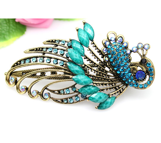 Peacock beak clip bohemian retro hairpin headdress Phoenix