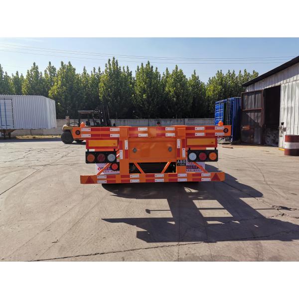 Truck trailer 60 tons 2 container chassis skeleton semi trailer with mechanical suspension