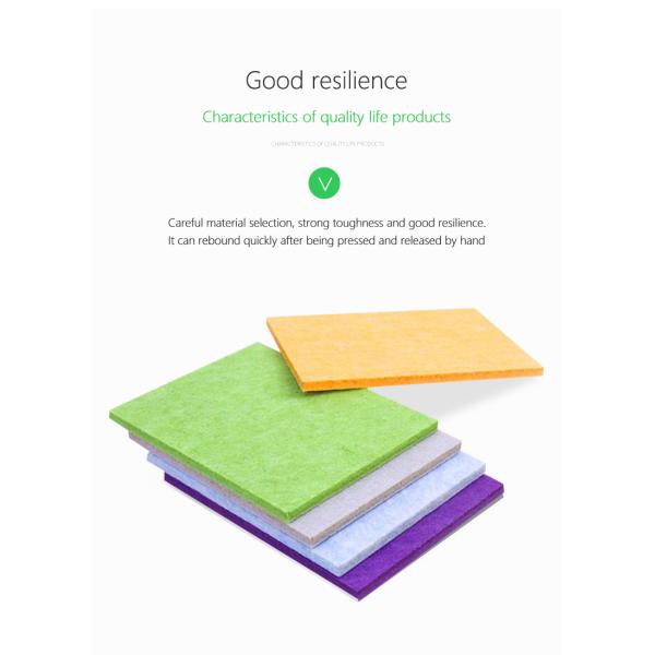 40 мм толщины высокая плотность питомцев полиэстерные акустические панели из волокна для управления звуком