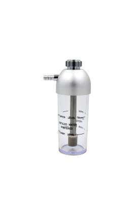 6psi Portable Oxygen Regulator Silver Aluminum Bubble Humidifier Bottle