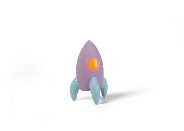Rocket Spaceship UFO Airplane Durable Dog Toys Squeaky 6.5cm 2.56 Inch