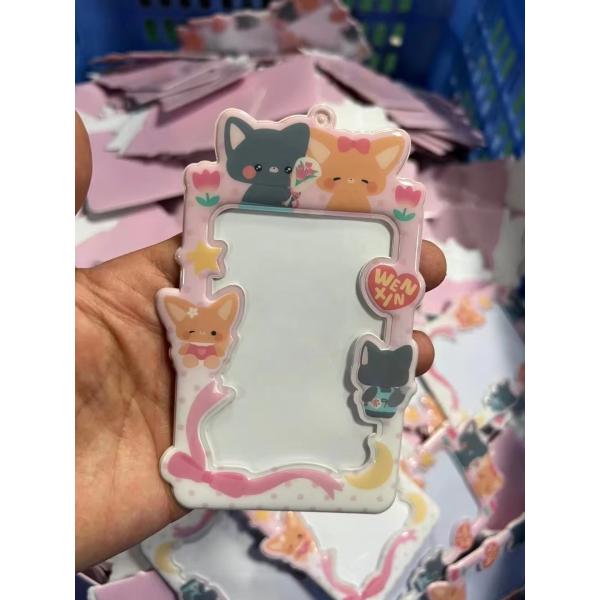 Custom Design Cute Korea Fashion Pc Holder Pvc Card Cover Photo Case OEM/ODM Accepted