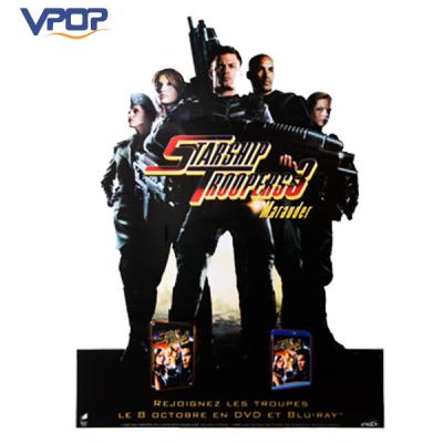 Durable Cardboard Advertising Standee Free Standing For New Film Publicity