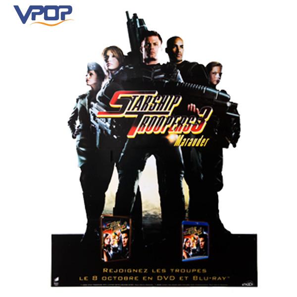 Durable Cardboard Advertising Standee Free Standing For New Film Publicity
