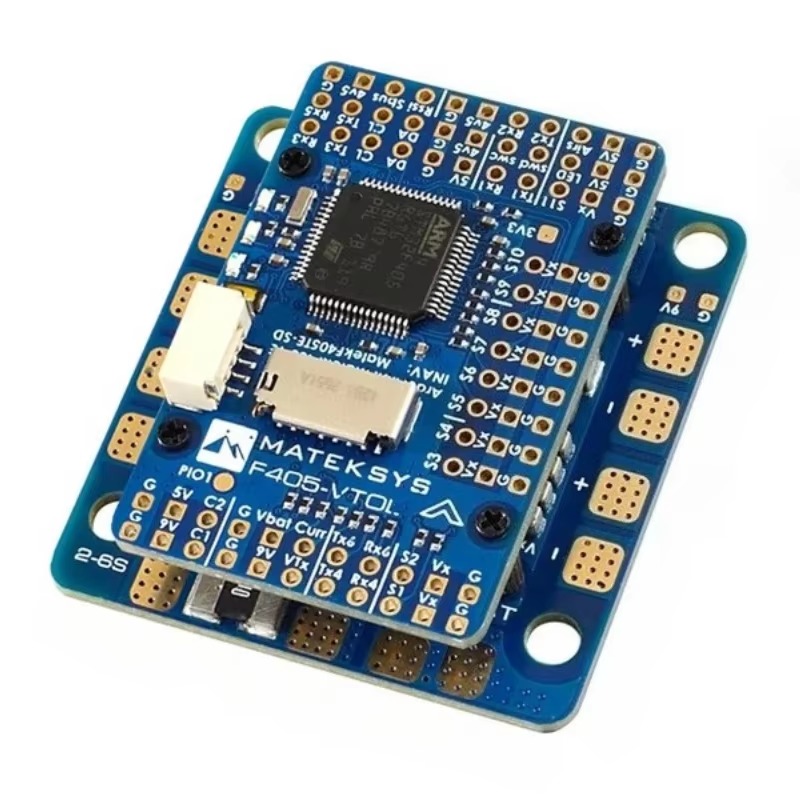Matek F405 VTOL FC With Built In OSD And MicroSD Card 2 6S Input For FPV RC Multirotor Drones Flight Controller
