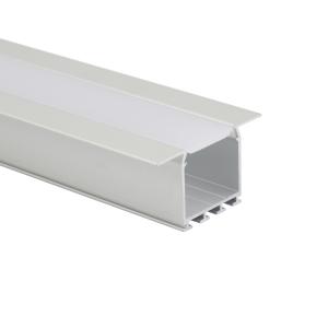 Perfil llevado de aluminio ahuecado con el difusor de la PC para la mampostería