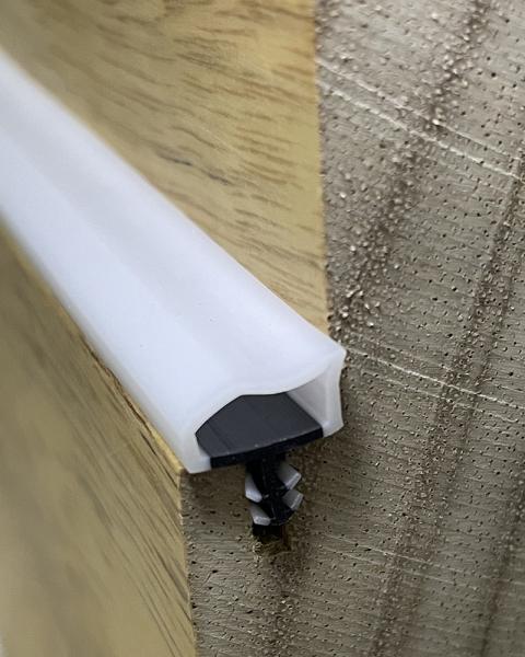 High Resilience Wooden Door Seal Strip Door Weather Stripping White Color 10*6mm