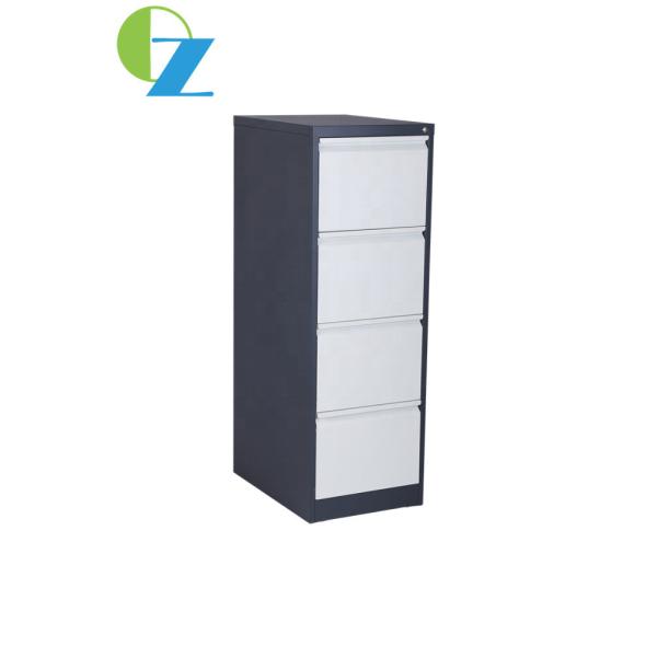 Стук замка стального металла офиса ящика ящика для хранения карточк 4 мебели вертикального ключевой вниз