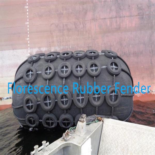 Diameter 0.3-4.5m Pneumatic Marine Fender In Chain And Tire Net Or Sling Type