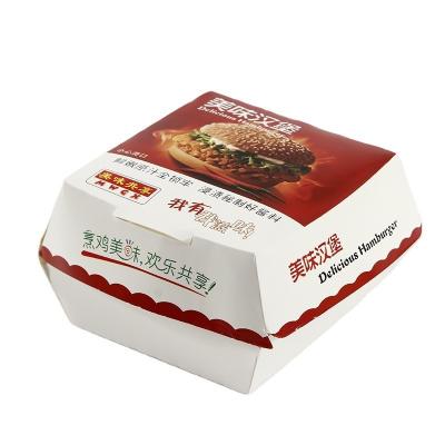 Conception personnalisée de la boîte à hamburgers