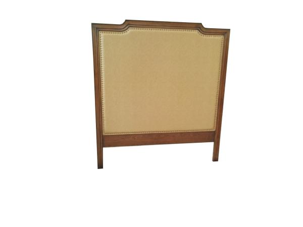 Walnut wood veneer upholstery king/queen size wooden headbaord for 5-star hotel bedroom furniture