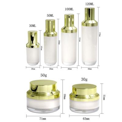 Screw Cap Cosmetic Packaging Set Cosmetic Product Packaging 50ml 60ml 100ml 120ml