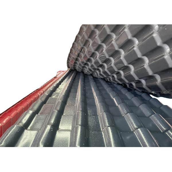 ASA PVC Resin Roof Tile 1050mm Width 2.5mm Thickness Waterproof