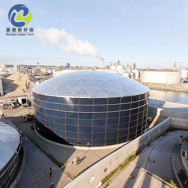 Glass Fused To Steel Bolted Water Storage Tanks Dome Roof Type For Drinking Water