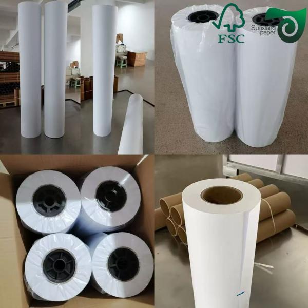 610 mm 620 mm Largeur du rouleau de papier de traceur Pour le papier d'ingénierie CAD Le papier de traceur CAD FSC