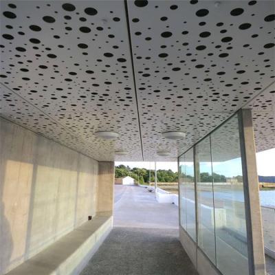 Square Edge Perforated Metal Panel 0.4mm-3mm PVDF Custom Perforated Aluminum Sheet