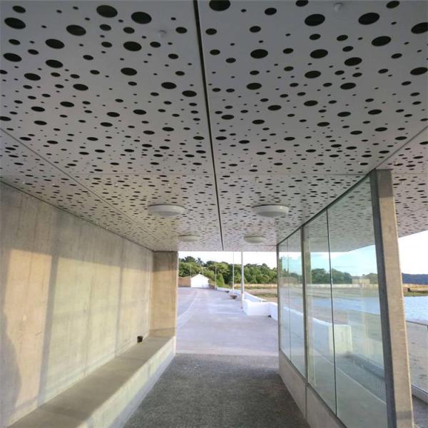 Square Edge Perforated Metal Panel 0.4mm-3mm PVDF Custom Perforated Aluminum Sheet