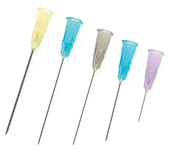 Pink Inclined Hole Disposable Needles And Syringes 1.2mm Out Diameter 18G For Inuslin