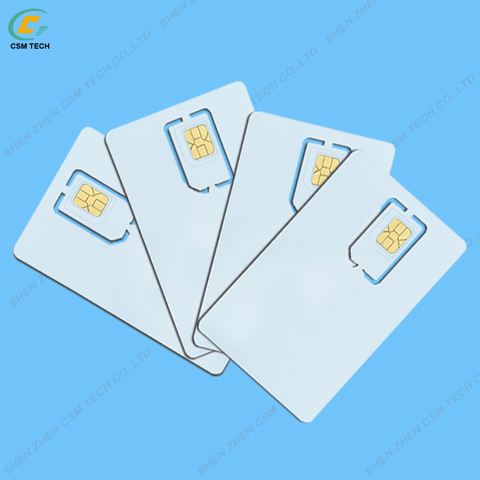 eUICC Card eSIM Physical Card with 340KB Memory CR80 Size and PVC Material for Multiple eSIM Profiles