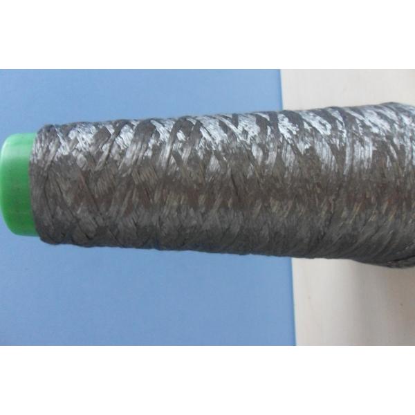 304 Metallic Metal Fiber , Anti Radiation Conductive Sewing Yarn