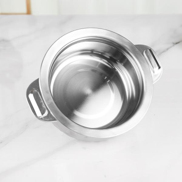 Double wall insulated stock pot set 4pcs kitchen cookware fresh box pot set