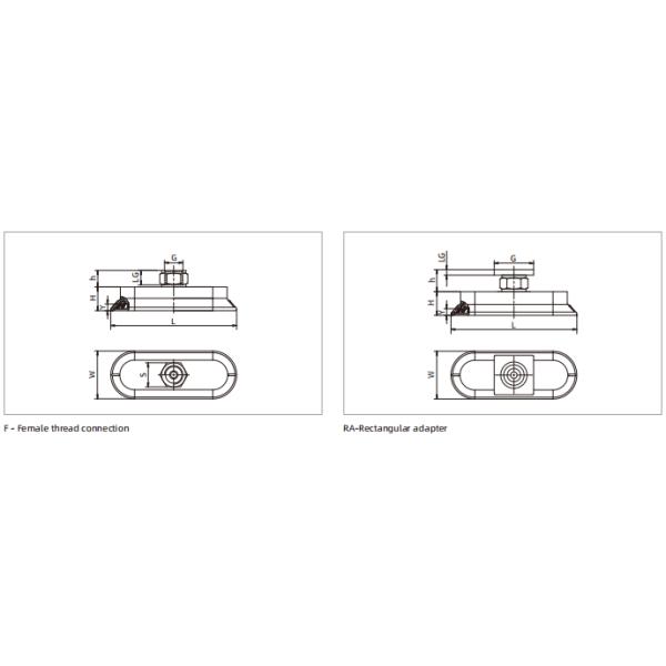 SOF Series Oval Flat Suction Cup Speical for Metal Sheet