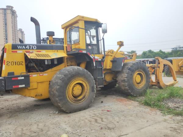                  Used Original 22 Ton Fork Loader Komatsu Wa470 with Fork on Sale with Working Condition.             