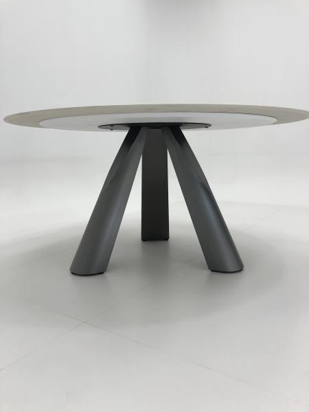 Round Ceramic Marble Dining Table For Dining Room Home Kitchen And Hotel