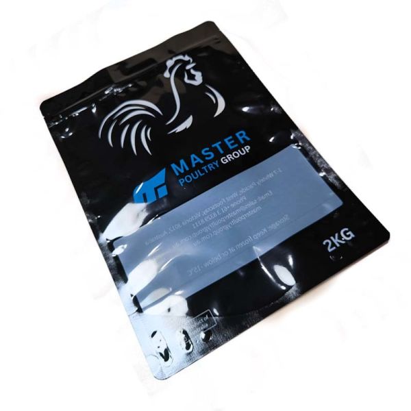Moisture Proof Custom Printed Pouch Leakproof Stand Up Zipper Bag High Barrier With Clear Window