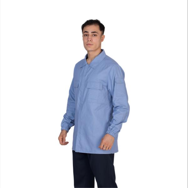 CN88/12 FR Work Shirt 7.5oz Twill Long Sleeve Button Up Uniform Shirt NFPA2112