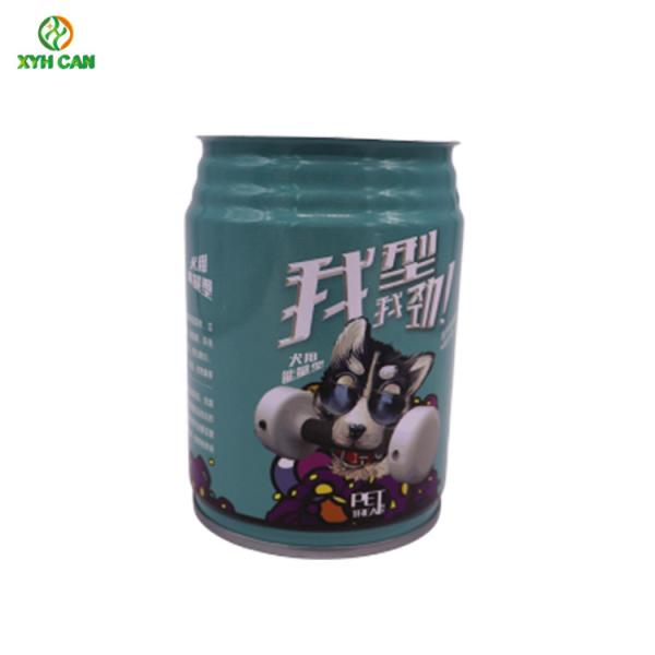 Recyclable 0.18mm Tinplate Round CMYK PMS Dog Food Tin Can