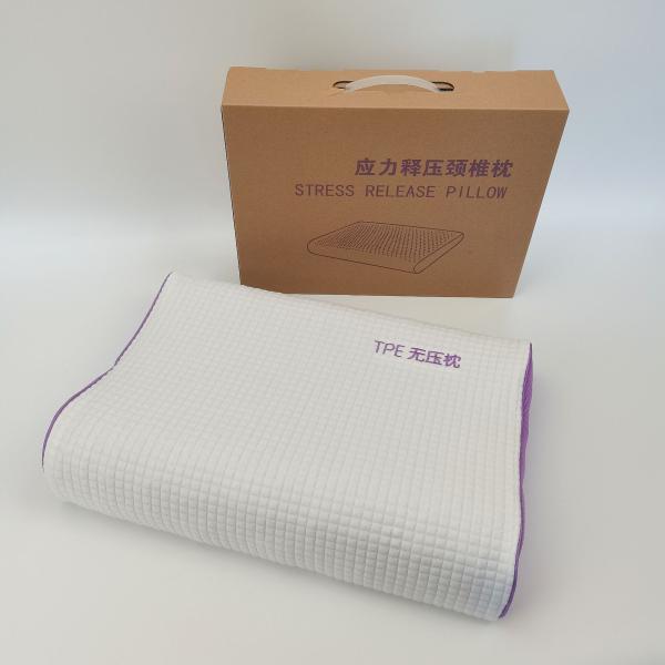 Custom 3D TPE Pressure Relief Gel Cooling Sleeping Pillow for Sale 3.5kg Rectangle
