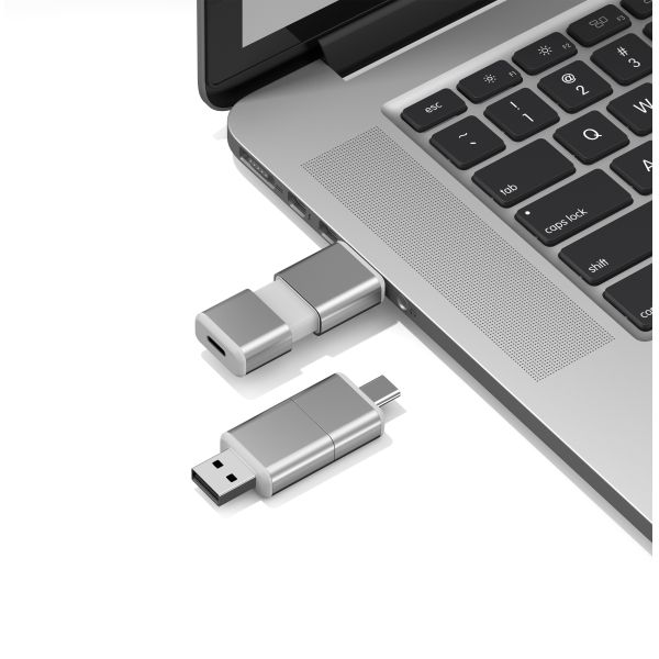 All Passed H2 USB + Type C USB Flash Drive Can OEM Logo One Usb Body