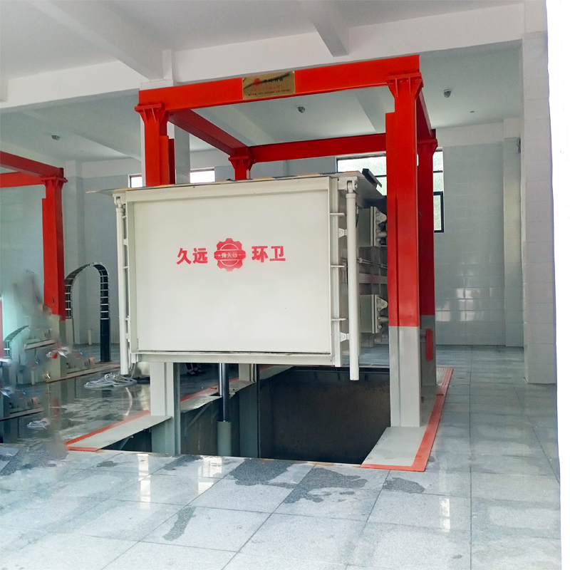 Station‑Type Waste Compression Equipment , Municipal Solid Waste Compacting Machine for Garbage Treatment Plant